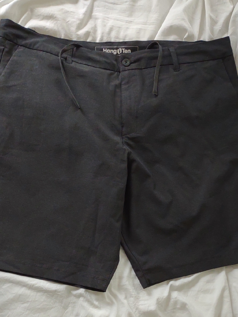 Hang Ten Black Men's Flat-Front Casual Shorts
